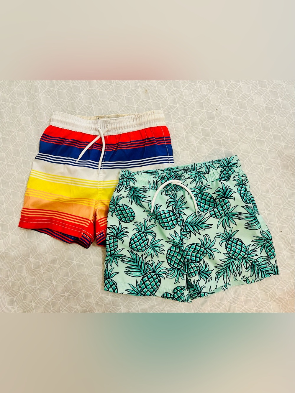 2 Pairs - Janie and Jack Swim Shorts - Kids Size 3T